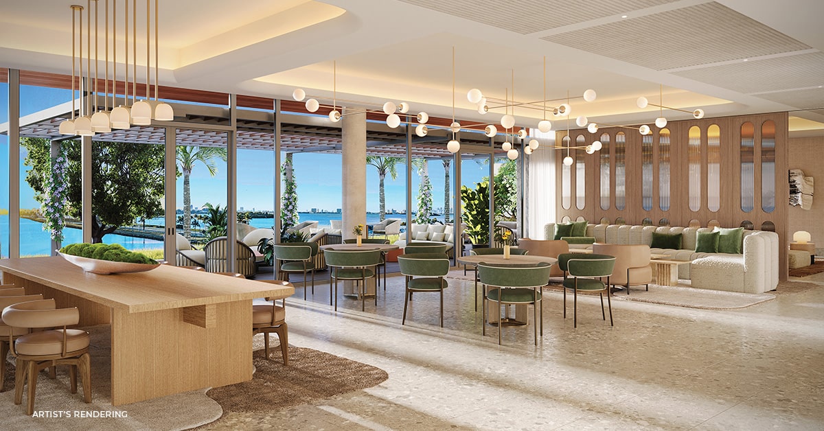 Lounge rendering at solana bay