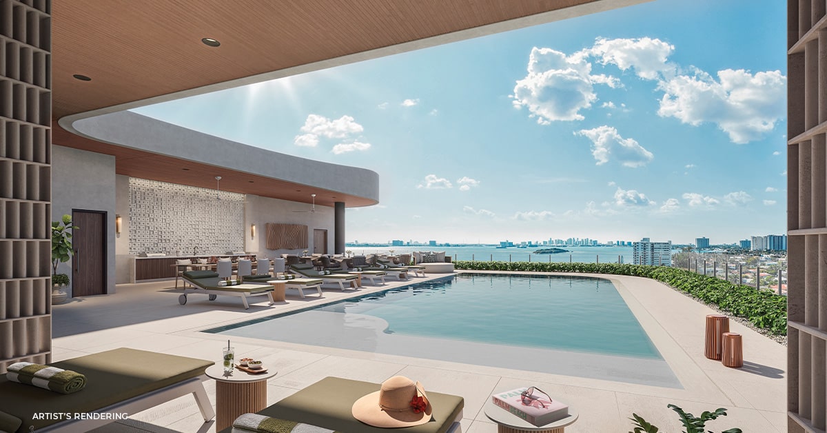 Solana Bay Miami Residences - Pool Deck