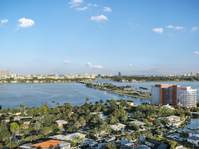 View of Solana Bay in North Miami Florida