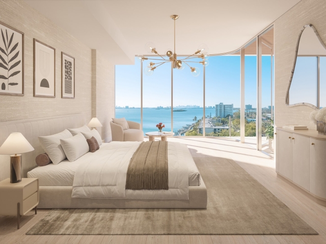 Solana Bay Residence D Bedroom Rendering