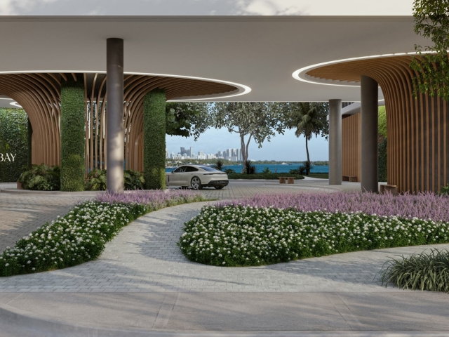 SOLANA BAY MIAMI PORTE-COCHERE RENDERING