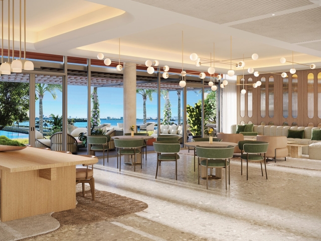 SOLANA BAY MIAMI RESIDENTS&#039; LOUNGE RENDERING